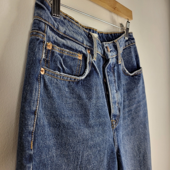 Lovers + Friends Reece Vera Cruz Distressed Button Fly Slim Straight Ankle Jeans - Picture 5 of 16